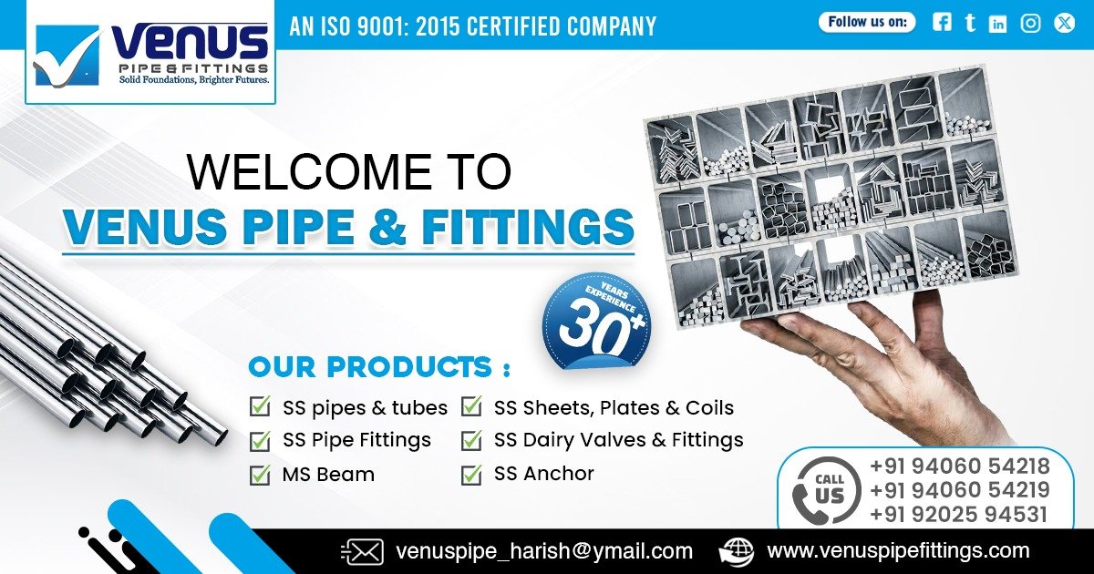 Welcome to Venus Pipe & Fittings